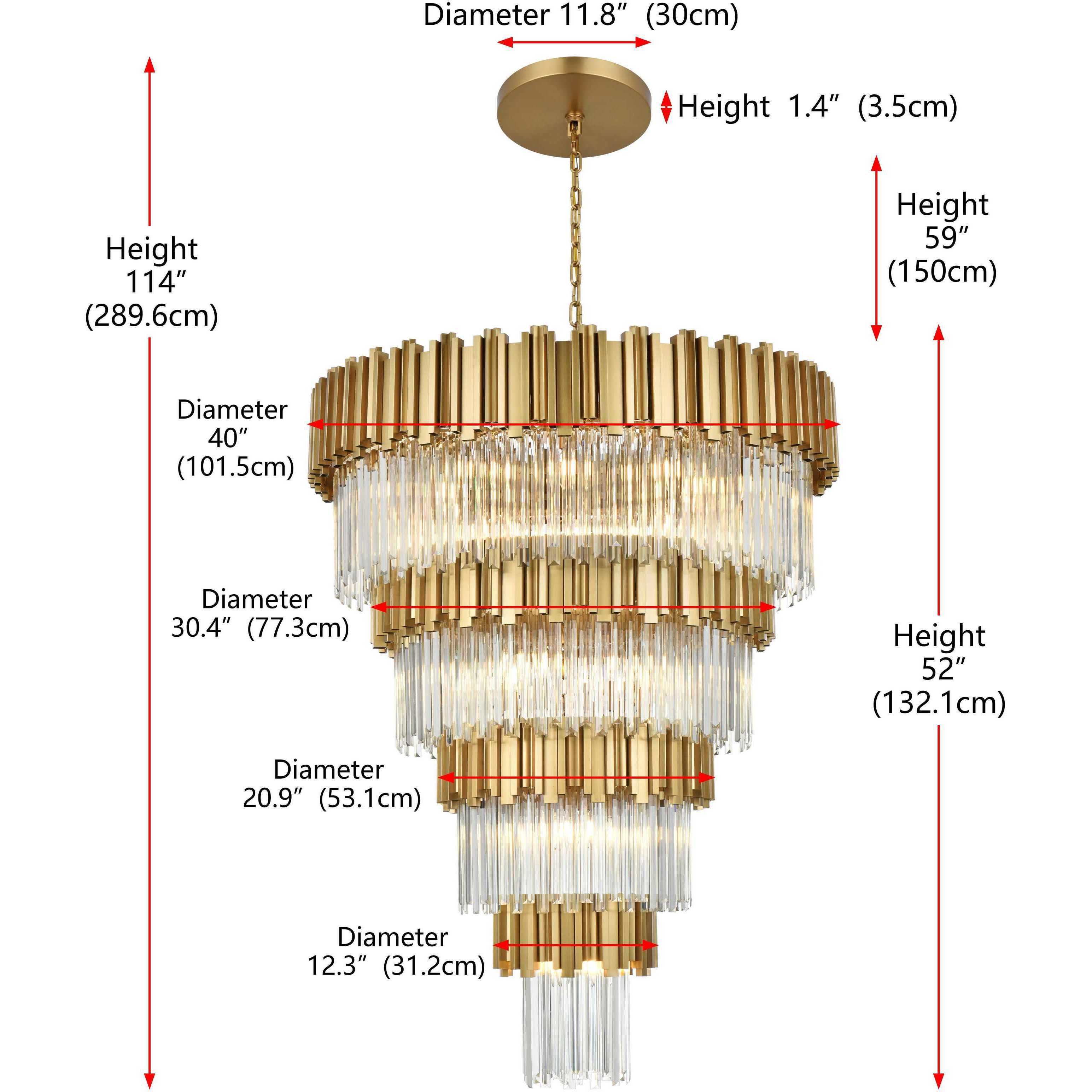 Willow 27 Light 40 inch Satin Gold Chandelier Ceiling Light