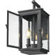 Hartwell 2 Light 13.75 inch Sand Black Outdoor Wall Light