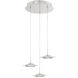 Fruma LED 12 inch Chrome Pendant Ceiling Light