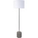 Ledger 62 inch 100.00 watt Silver Floor Lamp Portable Light