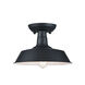 Scacchi 1 Light 11 inch Dark Grey Flush Mount Ceiling Light