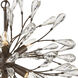 Crislett 6 Light 25 inch Sunglow Bronze Chandelier Ceiling Light