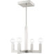 Solna 4 Light 20 inch Brushed Nickel Chandelier Ceiling Light