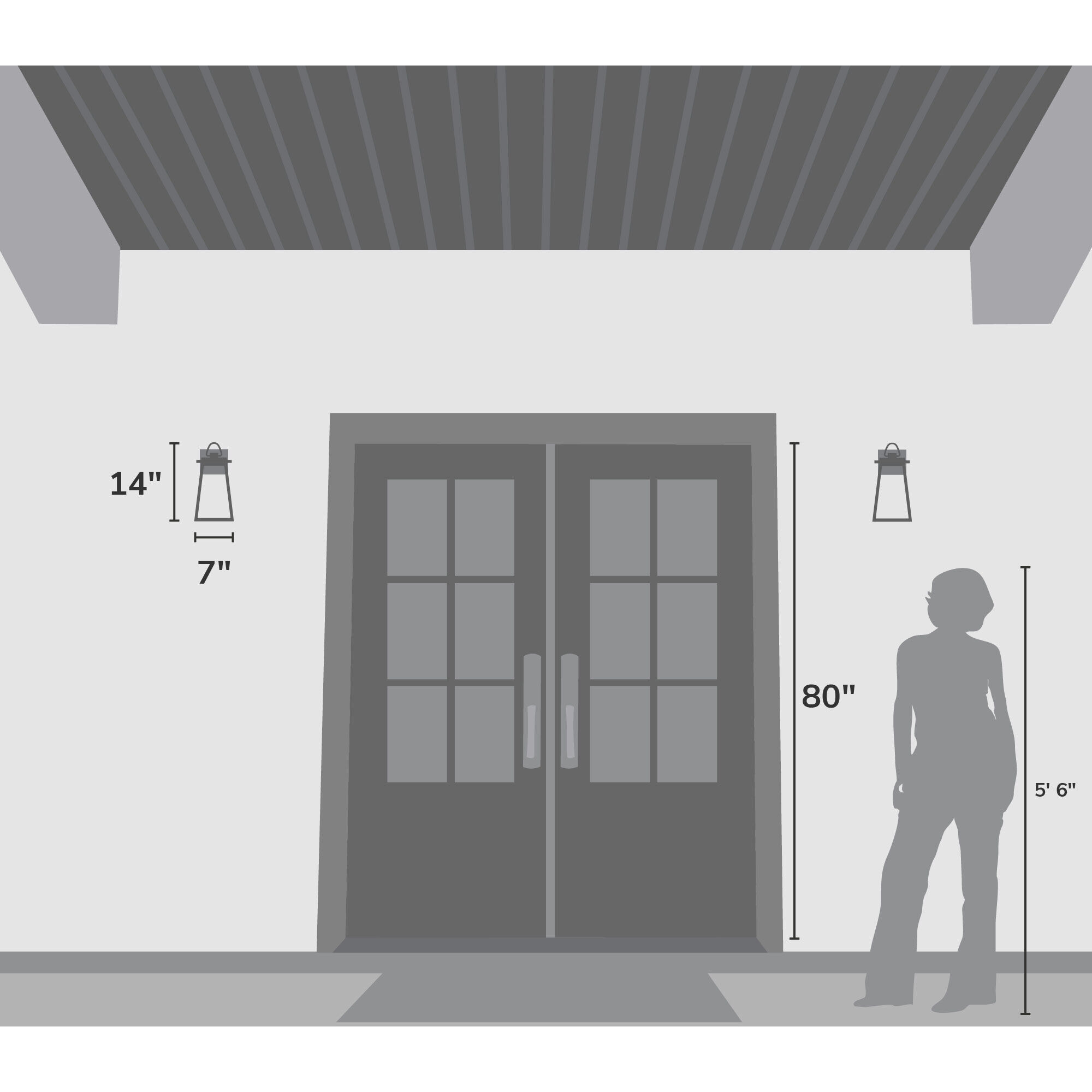 Ivory Dusk 1 Light 14 inch Matte Black Outdoor Wall Light, Medium