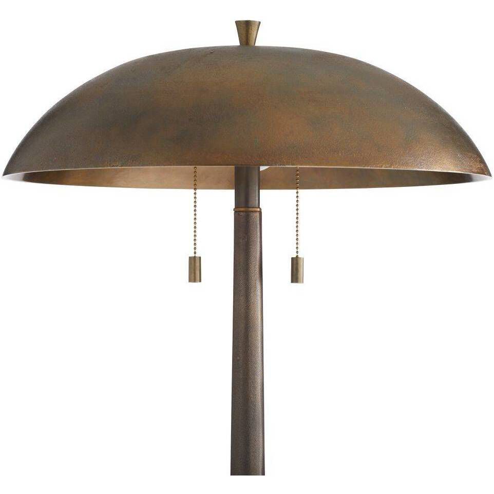 Fleetwood 59.5 inch 40.00 watt Vintage Brass, Aluminum Floor Lamp Portable Light