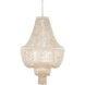 Cybele LED 35.5 inch Natural/Pearlized White/White Chandelier Ceiling Light