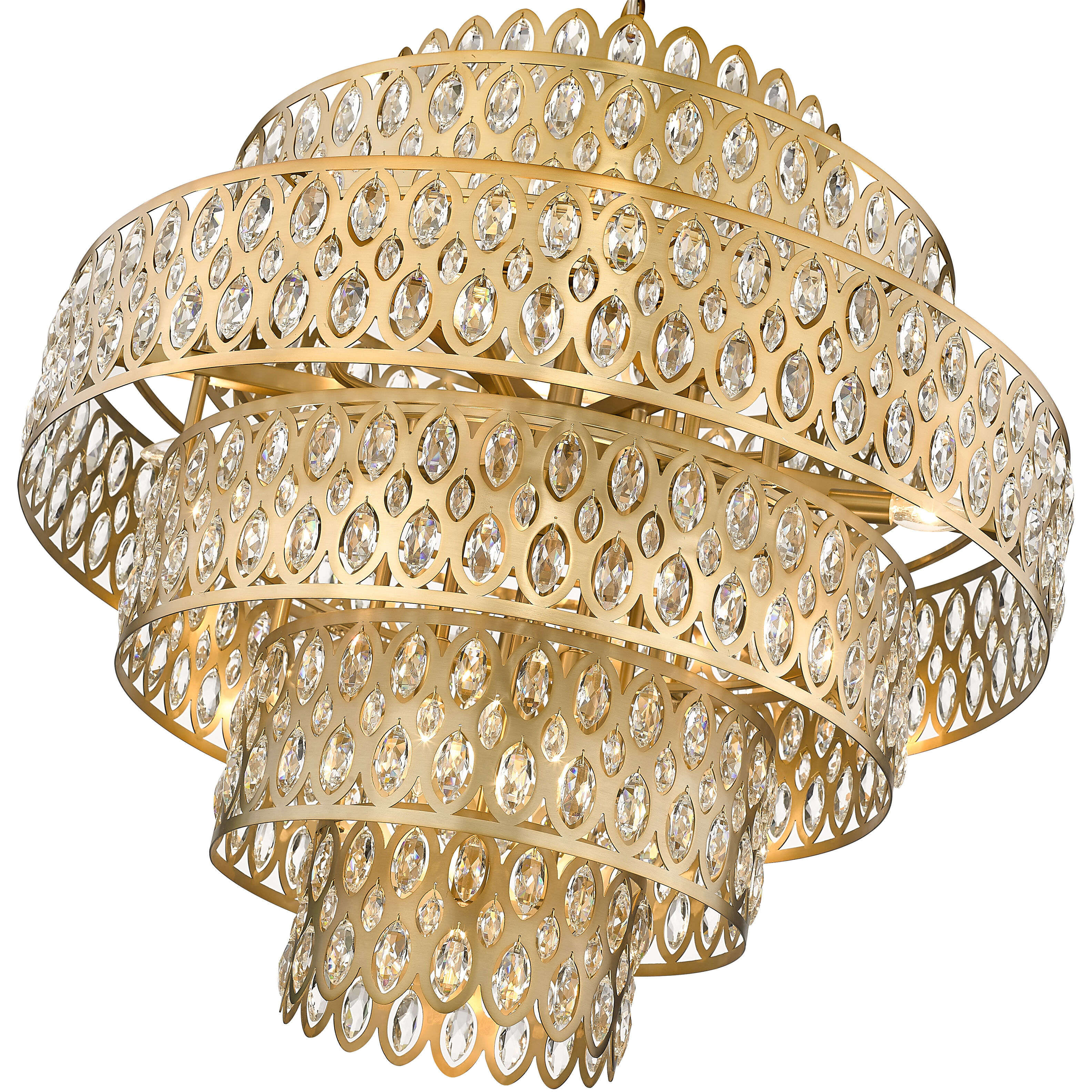 Dealey 17 Light 32.5 inch Heirloom Brass Chandelier Ceiling Light