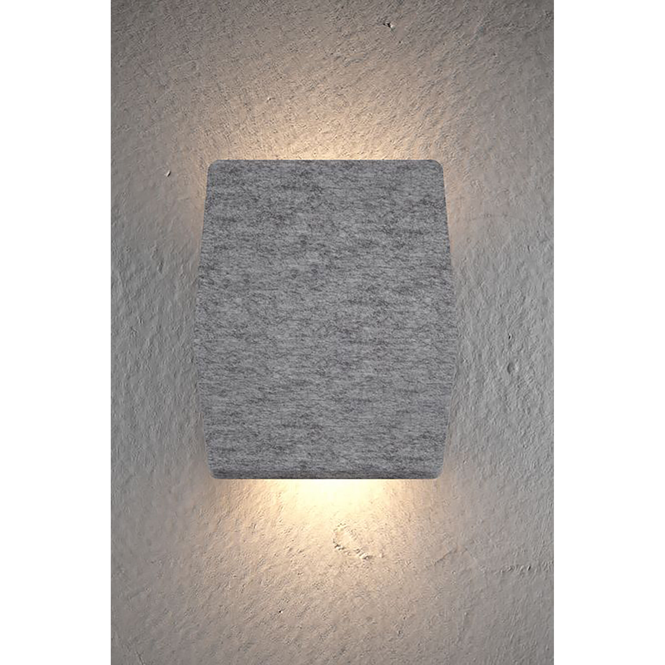 Hush LED 9.1 inch Light Grey ADA Acoustic Wall Sconce Wall Light in 10.6 in