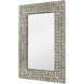 Anita 35.8 X 24 inch Black and White Wall Mirror, Rectangular