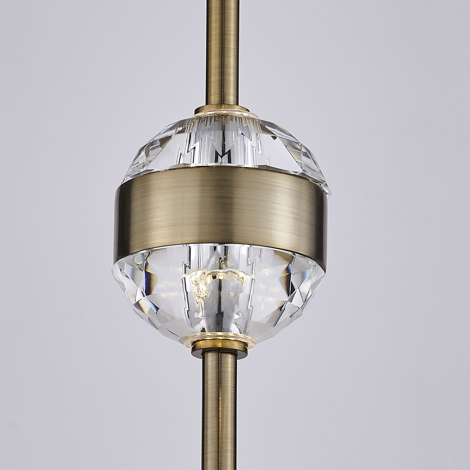 Goccia LED 6.25 inch Winter Brass Mini Pendant Ceiling Light