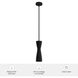 Zola 1 Light 4 inch Flat Matte Black Pendant Ceiling Light, Mini