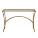 Alayna 48 X 10 inch Antiqued Gold Leaf Console Table