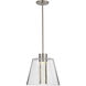 Aura LED 12 inch Brushed Nickel Pendant Ceiling Light