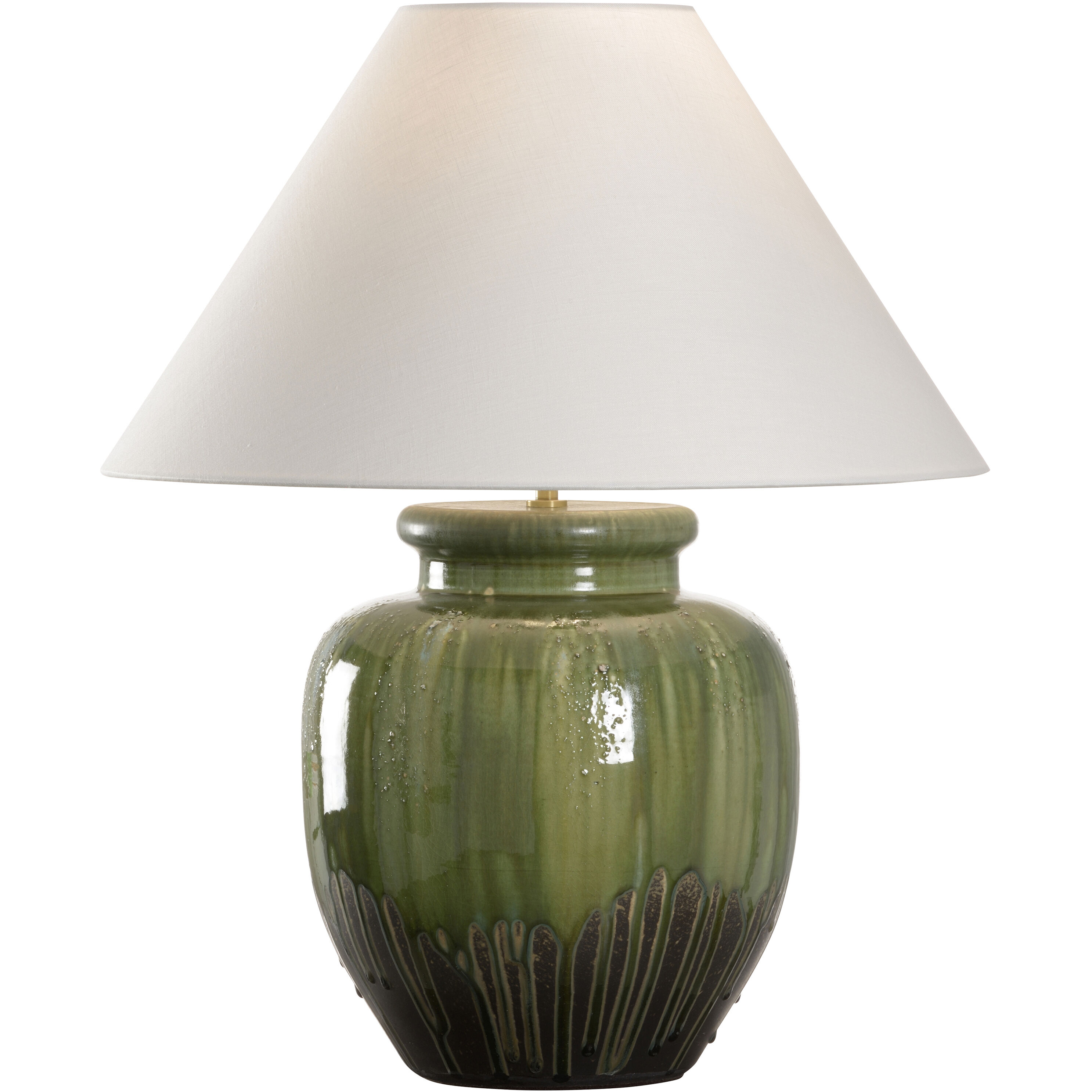 Yamato 19.25 inch 100.00 watt Brown and Green Table Lamp Portable Light