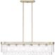 Ciara Island Light Ceiling Light in White Gold