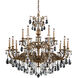 Milano 15 Light Etruscan Gold Chandelier Ceiling Light