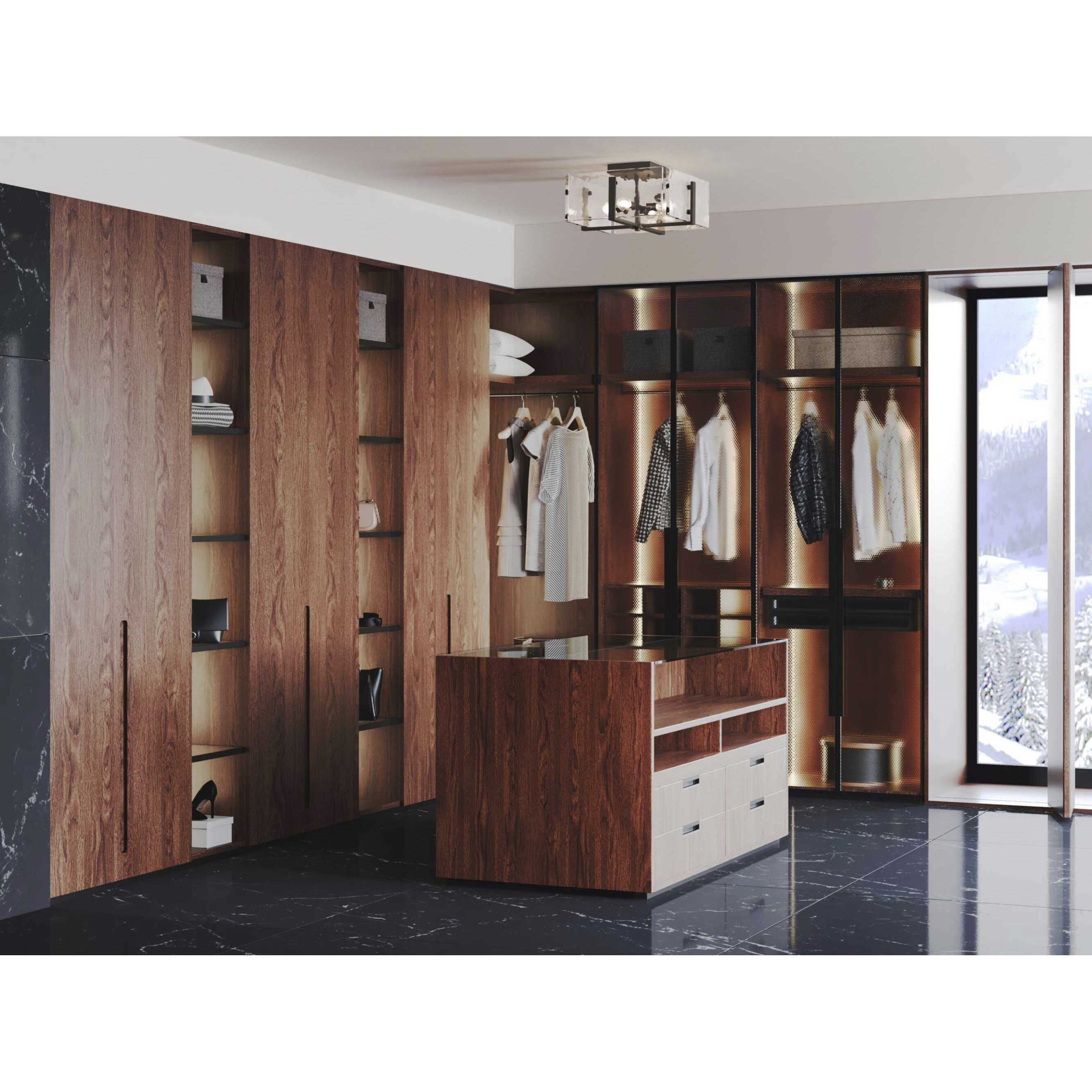 Rivera 4 Light 13 inch Matte Black Semi-Flush Mount Ceiling Light, Design Series