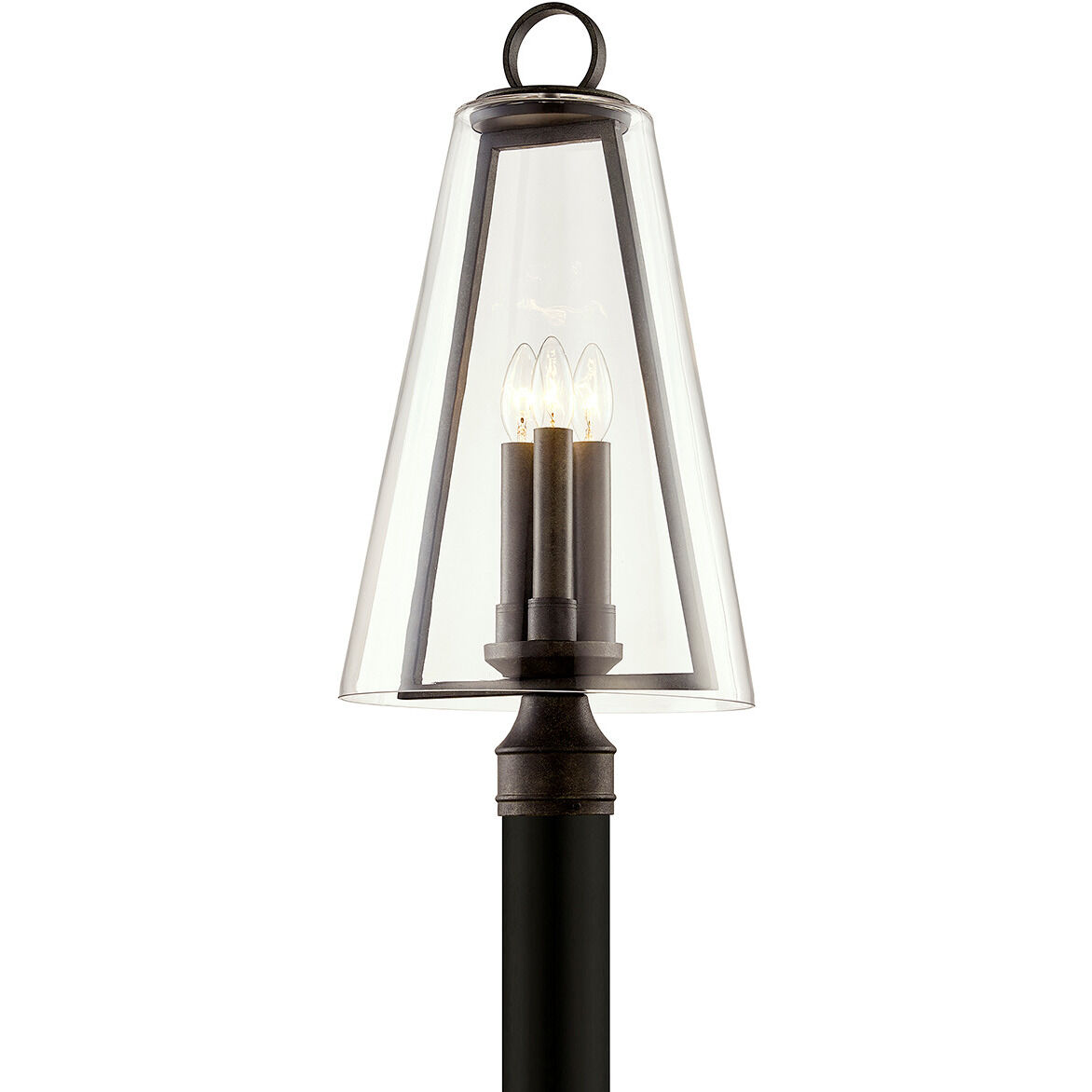 Adamson 3 Light 23.75 inch French Iron Post Lantern