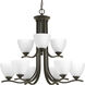 Laird 9 Light 27.75 inch Antique Bronze Chandelier Ceiling Light
