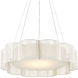 Ancroft LED 32 inch Contemporary Silver Leaf Chandelier Ceiling Light