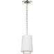 Marie Flanigan Sydney LED 6 inch Polished Nickel Pendant Ceiling Light