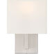 Mid Town Wall Sconce Wall Light in Brushed Steel
