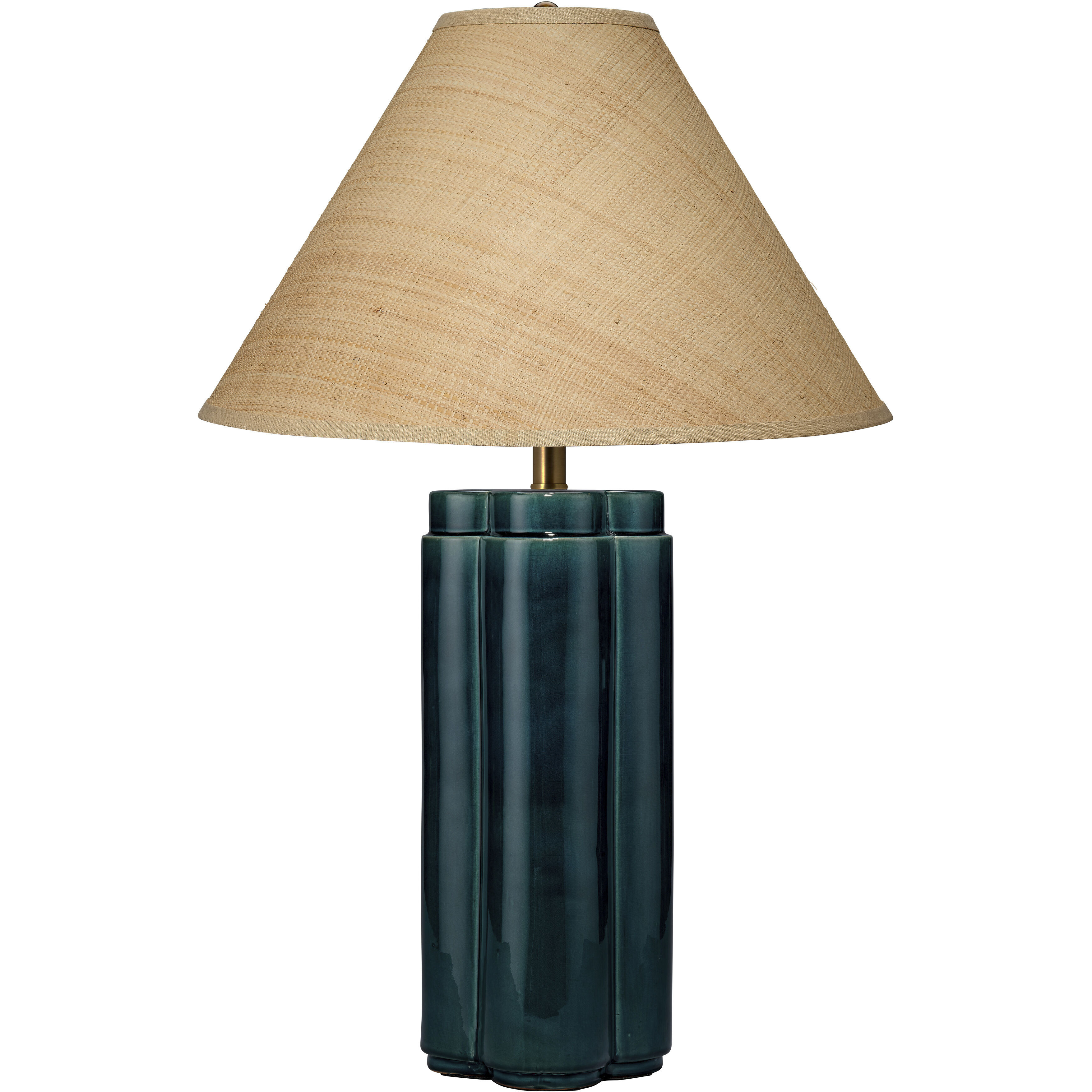 Allister 30 inch 150 watt Reactive Blue Glaze Table Lamp Portable Light