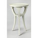 Masterpiece Dalton  24 X 16 inch Cottage White Accent Table, Round