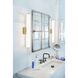 Marti LED 22.75 inch Lacquered Brass Bath Light Wall Light, Linear