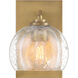 Glint 1 Light 6 inch Legacy Brass Vanity Light Wall Light