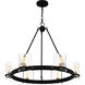 Gloucester 6 Light 28.25 inch Matte Black Chandelier Ceiling Light