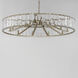 Odeon 10 Light 40 inch Golden Silver Chandelier Ceiling Light