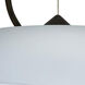 Luna 1 Light Black Cable Pendant Ceiling Light