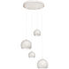 Roxy 4 Light 24 inch White Quadruple Round Pendant Ceiling Light