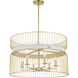 Park Slope 6 Light 30 inch Nouveau Gold Pendant Ceiling Light