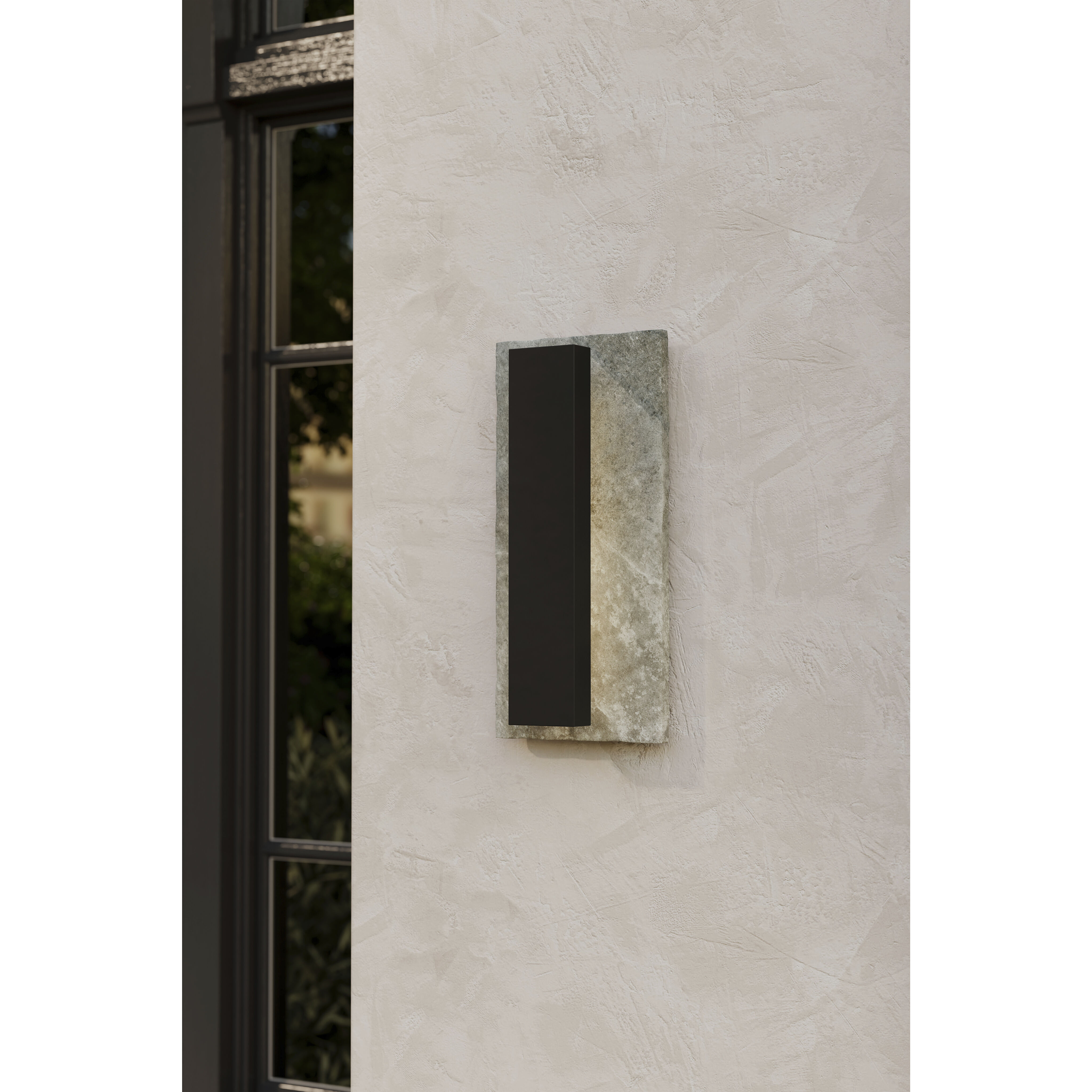 Avenelle LED 13.75 inch Sand Coal Black Outdoor Wall Sconce