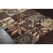 Cosmopolitan 90 X 60 inch Charcoal/Black/Brown/Dark Brown/Beige Handmade Rug in 5 x 7.5