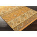 Jewel Tone 36 X 24 inch Orange/Burnt Orange/Bright Yellow/Brown/Beige Handmade Rug