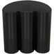 Bast 25 X 24 inch Matte Black Side Table