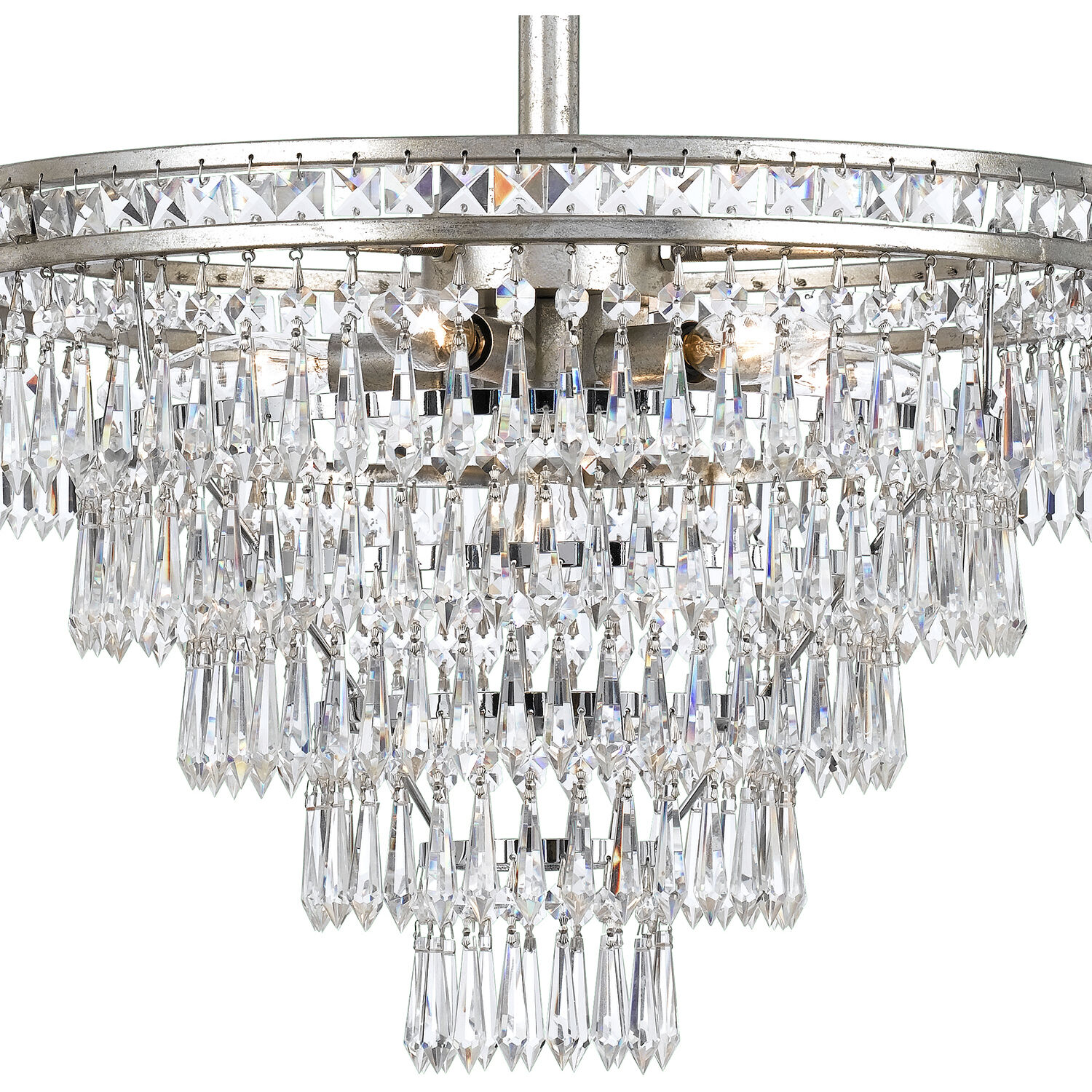 Mercer 7 Light 20 inch Olde Silver Chandelier Ceiling Light