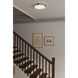 Arclume LED 14.75 inch Legacy Brass and Dark Matte Black Flush Mount Ceiling Light