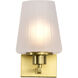Lune 5.25 inch Vintage Brass Vanity Wall Light