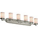Textile LED 44 inch Brushed Nickel Bath Bar Wall Light