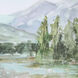 Plein Air Reservoir 27 X 23 inch Watercolor Prints, Set of 2