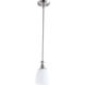 Richmond 1 Light 5.25 inch Satin Nickel Mini Pendant Ceiling Light in Satin Opal