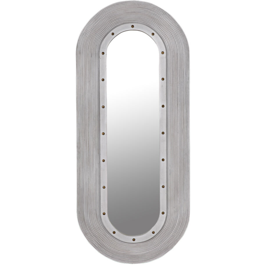 Luna 58 X 25 inch White Wash Mirror