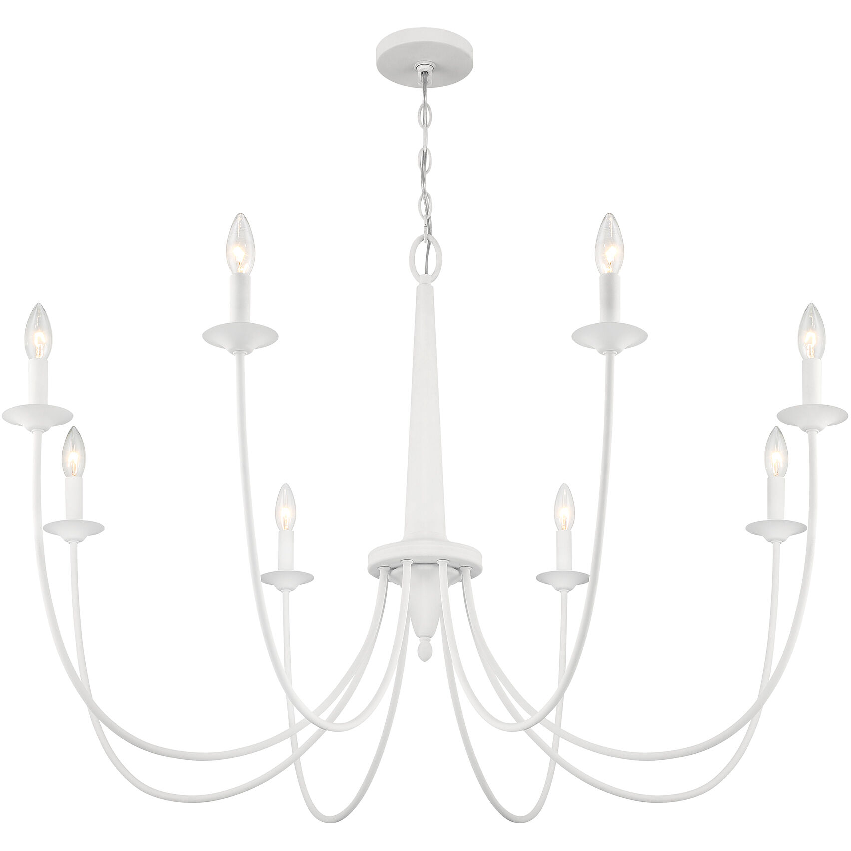 Stonecrest 8 Light 42 inch Bisque White Chandelier Ceiling Light