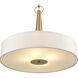 Leo Pendant Ceiling Light in Brushed Gold
