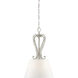 Newport 1 Light 13.25 inch Coastal Weathered White Pendant Ceiling Light