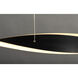 Pirouette LED 40 inch Black Linear Pendant Ceiling Light